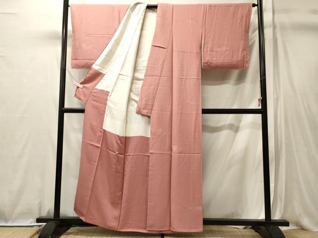 平和屋着物■上質な小紋 抱き稲荷 銀糸 正絹 逸品 未使用 CABL0662oy