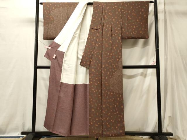 平和屋着物■訪問着 舞花青海波 鬼しぼ縮緬 正絹 逸品 CABL0706oy