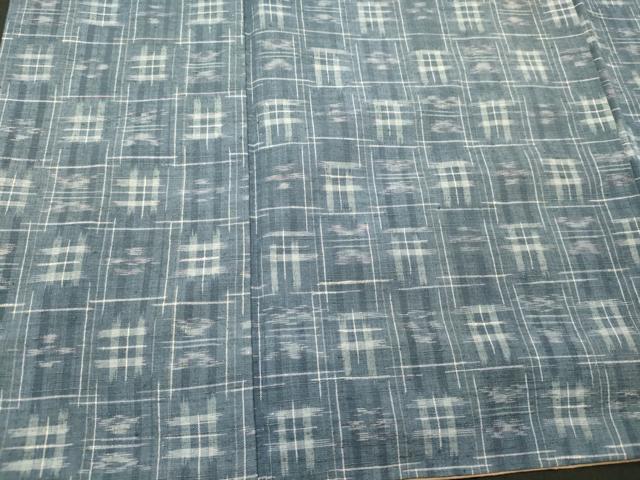 平和屋着物■上質な紬 絣文様 正絹 逸品 CABL0757oy