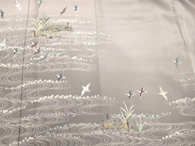 平和屋着物■豪華振袖 作家物 流水飛鳥文 暈し染め 正絹 逸品 CABL0772oy