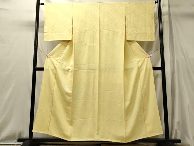 平和屋着物■上質な色無地 流水地紋 蒸栗色 正絹 逸品 CABL0776oy