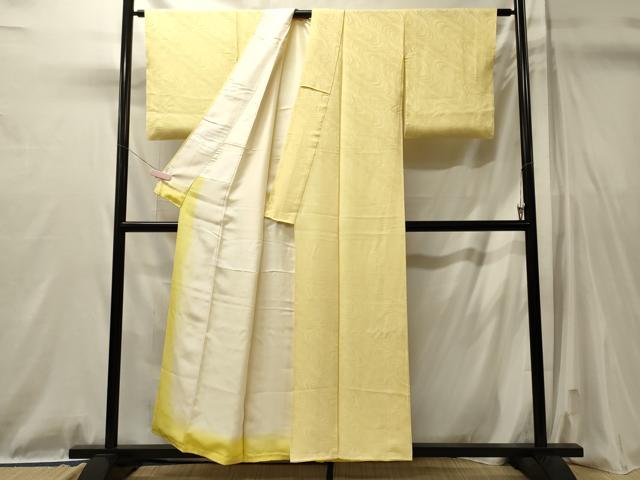 平和屋着物■上質な色無地 流水地紋 蒸栗色 正絹 逸品 CABL0776oy