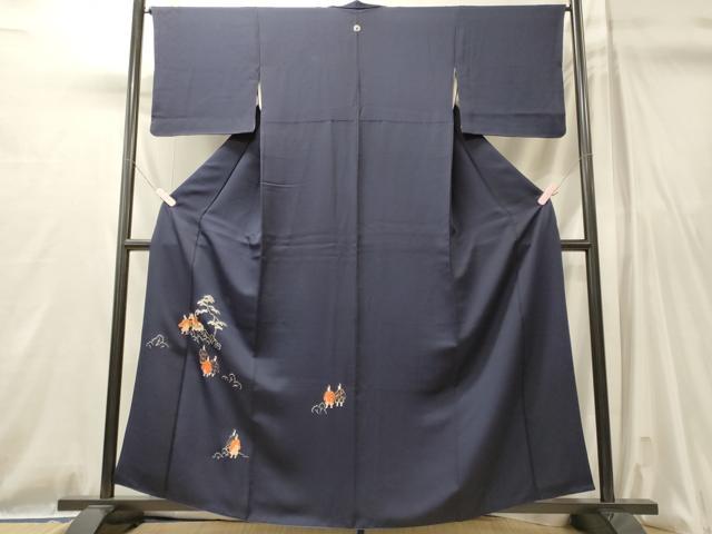 平和屋着物■中国三大刺繍 相良刺繍 総刺繍 訪問着 駒刺繍 人物松文 金糸 正絹 逸品 CABL0779oy