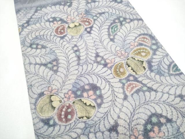 平和屋着物●染織工芸むつろ 辻が花 手描き 絞り 六通柄袋帯 ラメ糸 正絹 逸品 CABL0805hy