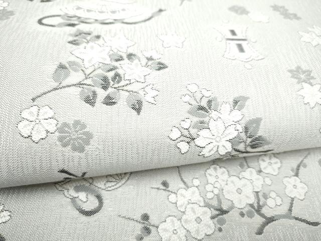 平和屋着物●両面 全通柄袋帯 宝尽くし草花文 献上 正絹 逸品 CABL0807hy