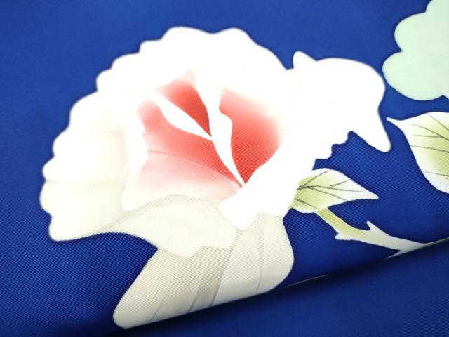 平和屋着物●塩瀬 九寸名古屋帯 手描き 枝椿 金彩 正絹 逸品 CABL0823hy