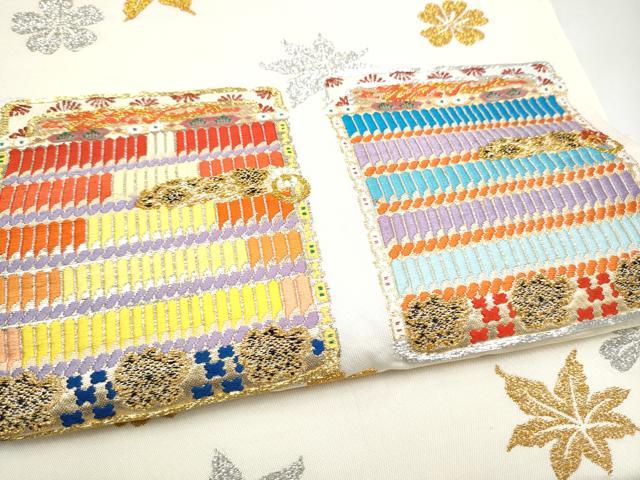 平和屋着物●六通柄 本袋帯 龍村平蔵柄 威毛錦 正絹 逸品 CABL0905hy