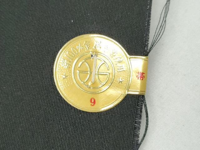 平和屋着物●西陣 織匠小平謹製 六通柄袋帯 原始布 ぜんまい 組織 幾何学文様 金糸 紙箱・証紙付き 上代68万 正絹 逸品 未使用 CABL0918hy
