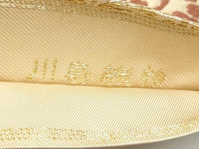 平和屋着物●西陣 川島織物 六通柄 本袋帯 牡丹唐草文 金糸 正絹 逸品 CABL0946hy