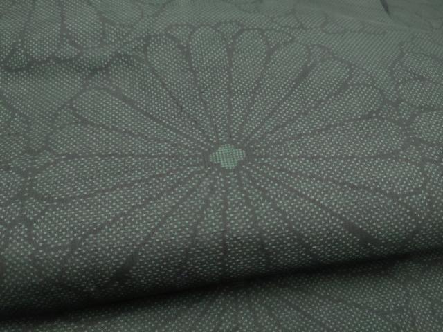 平和屋着物●全通柄 九寸名古屋帯 本場大島紬地 菊 正絹 逸品 CABL0985hy