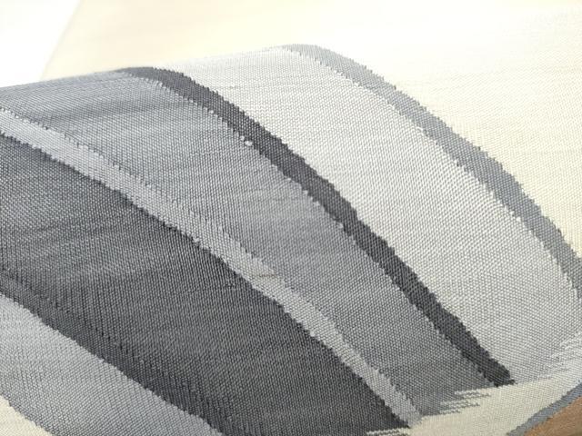 平和屋着物●明綴れ 九寸名古屋帯 幾何学文様 正絹 逸品 CABL1003hy