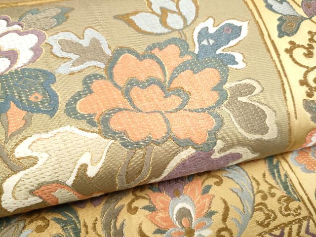 平和屋着物●六通柄袋帯 唐織 天平の装い 正絹 逸品 CABL1042hy