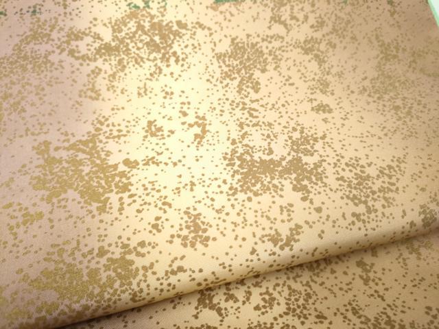 平和屋着物●全通柄袋帯 本場大島紬地 霞文 金彩 正絹 逸品 CABL1048hy