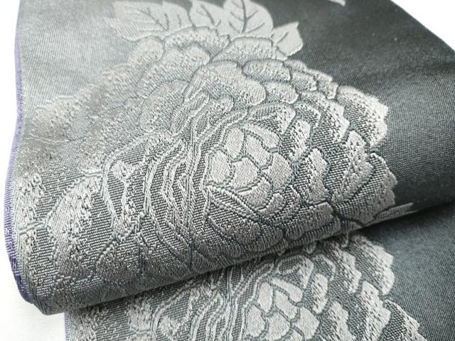 平和屋着物●両面 半幅帯 牡丹 CABL1081hy
