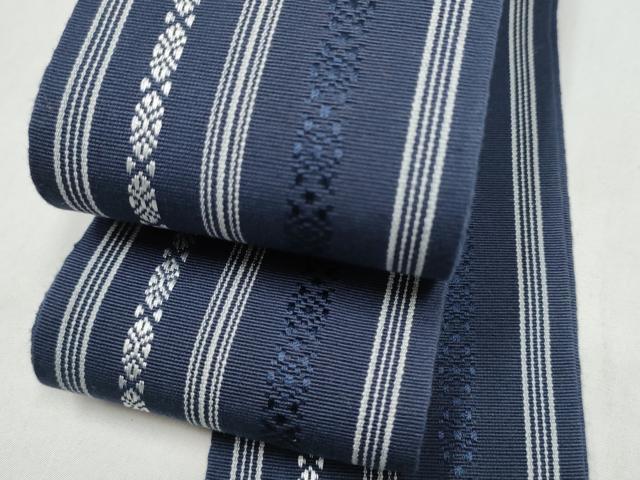 平和屋着物●男性 本場筑前博多織 角帯 献上 正絹 逸品 CABL1109hy
