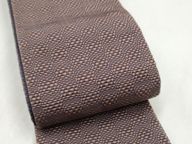 平和屋着物●男性 本場筑前博多織 角帯 霞文 正絹 逸品 CABL1126hy