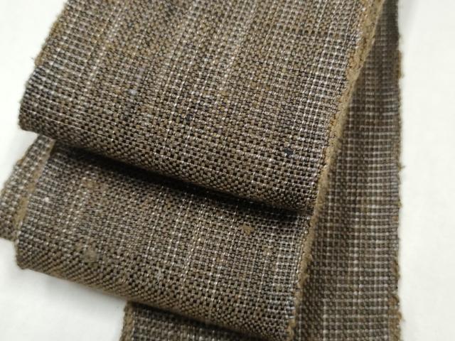 平和屋着物●男性 角帯 紬地 霞文 一重帯 正絹 逸品 CABL1127hy
