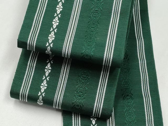 平和屋着物●男性 本場筑前博多織 角帯 献上 証紙付き 正絹 逸品 CABL1141hy