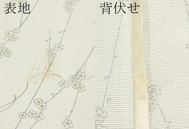 平和屋着物*夏物 小紋 絽 舞蝶文 洗える着物 CABL1214tx