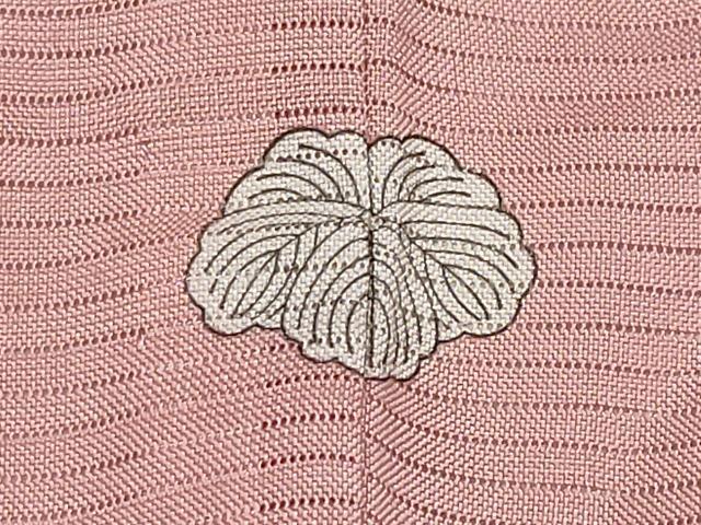 平和屋着物*夏物 色無地 絽 珊瑚色 正絹 逸品 未使用 CABL1219tx