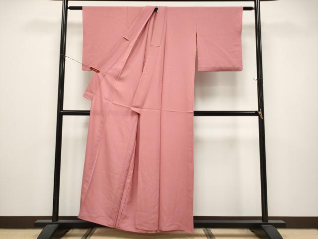 平和屋着物*夏物 色無地 絽 薄紅色 正絹 逸品 CABL1224tx