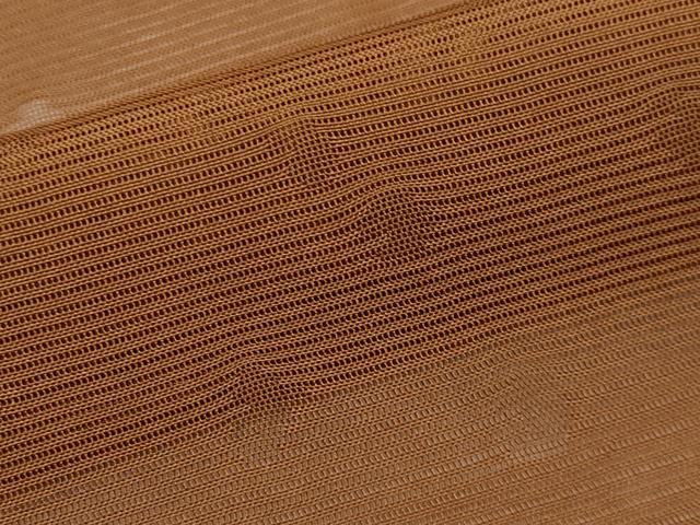 平和屋着物*夏物 色無地 絽 霞紋紗 灰茶色 正絹 逸品 CABL1225tx