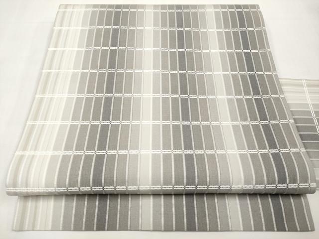 平和屋着物*夏物 九寸名古屋帯 格子柄 正絹 逸品 CABL1267tx