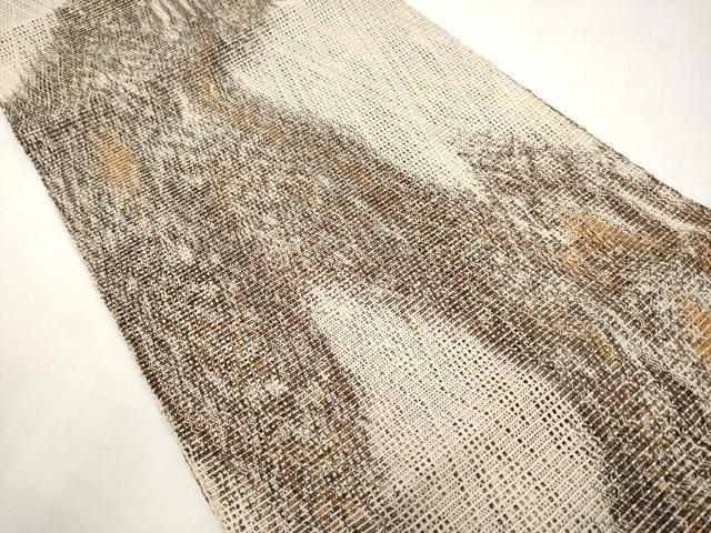 平和屋着物*夏物 八寸名古屋帯 羅 抽象文 正絹 逸品 CABL1271tx
