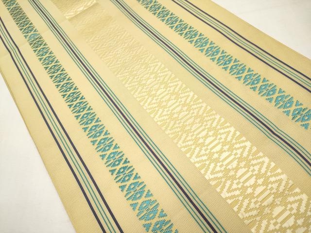 平和屋着物*夏物 本場筑前博多織 八寸名古屋帯 紗献上 正絹 逸品 CABL1314tx