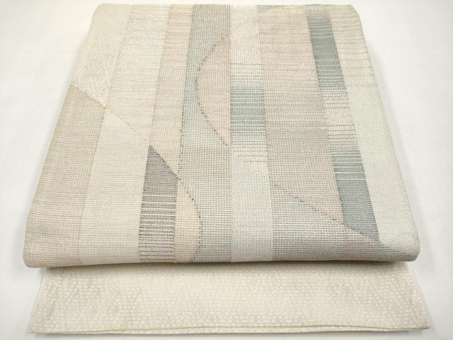平和屋着物*夏物 六通柄袋帯 抽象文 正絹 逸品 CABL1352tx