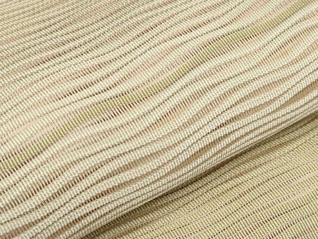 平和屋着物*夏物 八寸名古屋帯 絽綴れ 市松文様 正絹 逸品 CABL1372tx