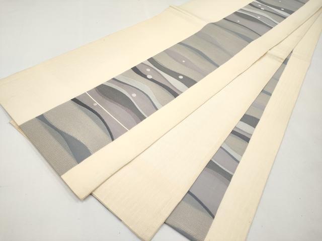 平和屋着物*夏物 六通柄袋帯 変わり間道 正絹 逸品 CABL1435tx