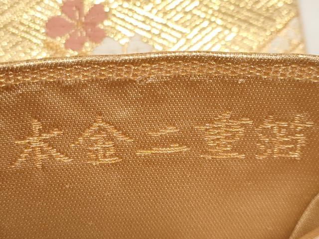 平和屋本店▼六通柄袋帯 唐織 短冊小袖文 本金二重箔 正絹 逸品 CABL1467tx