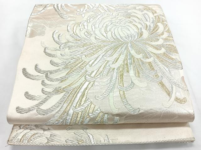 平和屋着物◎六通柄袋帯 唐織 乱菊 金銀糸 正絹 逸品 CABL1686nb
