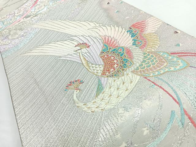 平和屋着物◎両面 六通柄袋帯 唐織 鳳凰 金銀糸 正絹 逸品 CABL1688nb