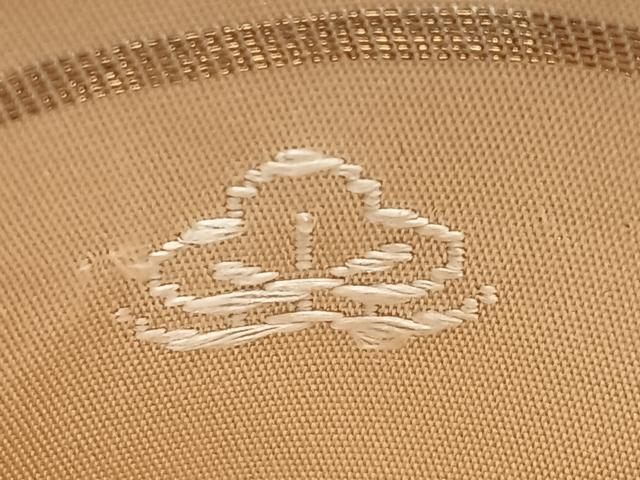 平和屋着物◎六通柄袋帯 唐織 幾何学文 金糸 正絹 逸品 CABL1702nb