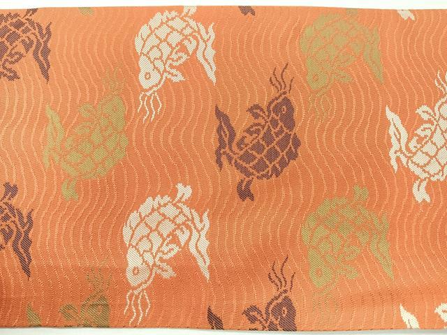 平和屋着物◎九寸名古屋帯 荒磯 正絹 逸品 CABL1720nb