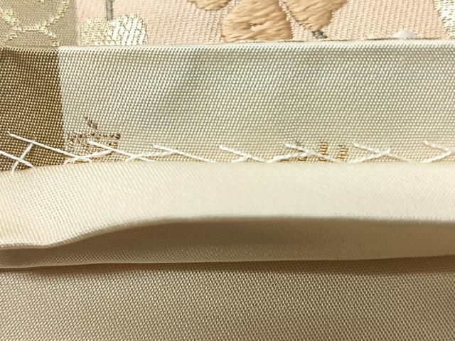 平和屋着物◎六通柄袋帯 唐織 瑞鳥裂賓文 金糸 正絹 逸品 CABL1887nb