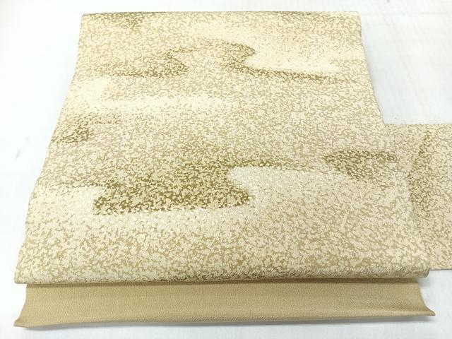 平和屋着物◎全通柄 九寸名古屋帯 霞文 鬼しぼ縮緬 正絹 逸品 CABL1922nb