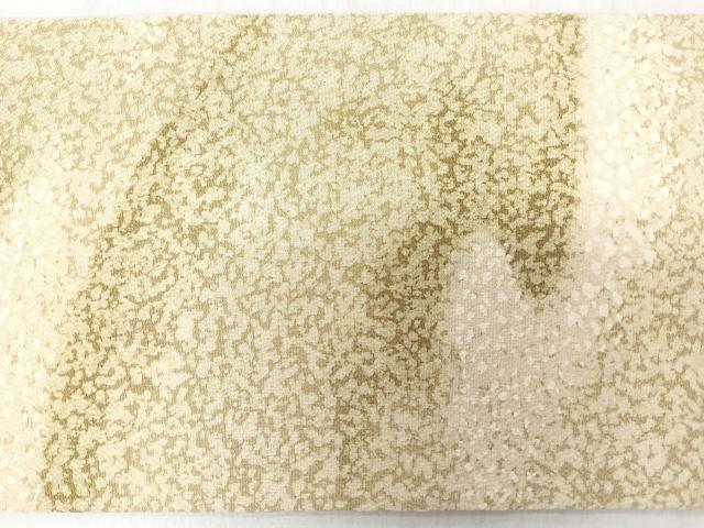 平和屋着物◎全通柄 九寸名古屋帯 霞文 鬼しぼ縮緬 正絹 逸品 CABL1922nb