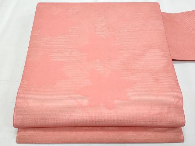 平和屋着物*夏物 九寸名古屋帯 桔梗 薄紅色 正絹 逸品 CABL2008fb