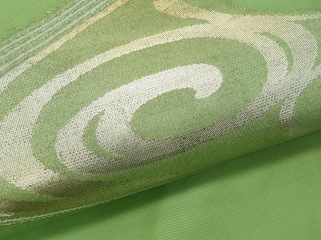 平和屋着物*夏物 九寸名古屋帯 流水文 金銀糸 正絹 逸品 CABL2017fb