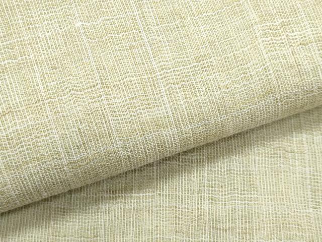 平和屋着物*夏物 九寸名古屋帯 白橡色 麻 逸品 CABL2018fb