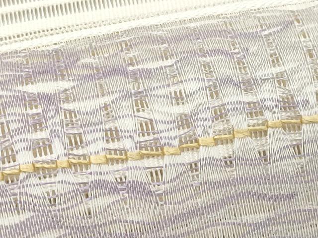 平和屋着物*夏物 八寸名古屋帯 絽綴れ 横段文 正絹 逸品 CABL2027fb