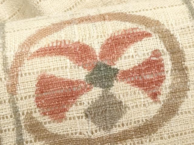 平和屋着物*夏物 九寸名古屋帯 紬地 抽象文様 正絹 逸品 CABL2031fb
