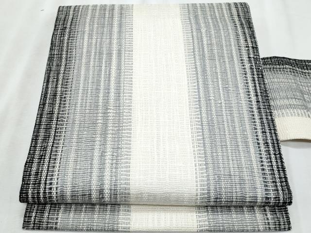 平和屋着物*夏物 全通柄 九寸名古屋帯 間道 正絹 逸品 CABL2044fb