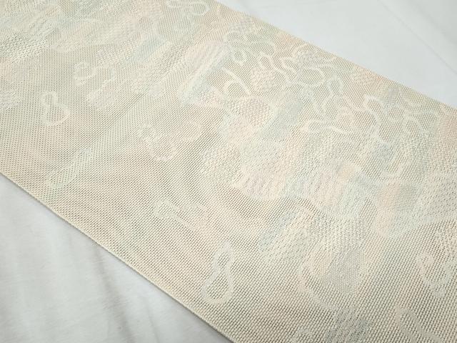 平和屋着物*夏物 八寸名古屋帯 抽象文様 正絹 逸品 CABL2053fb