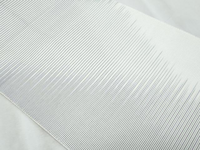 平和屋着物*夏物 本場筑前博多織 八寸名古屋帯 横段文 正絹 逸品 CABL2055fb