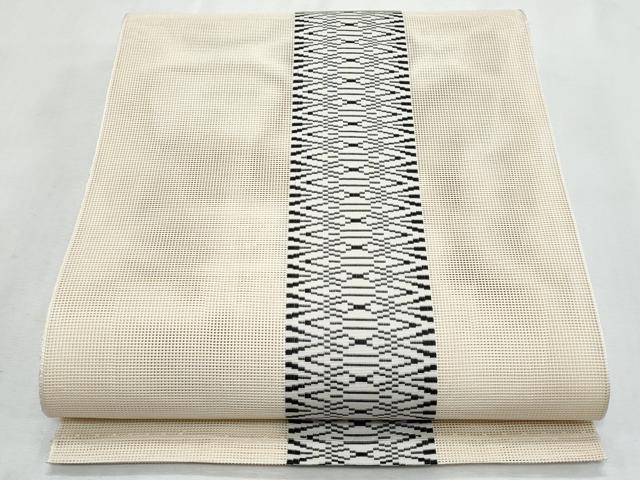 平和屋着物*夏物 本場筑前博多織 八寸名古屋帯 紗献上 正絹 逸品 CABL2071fb