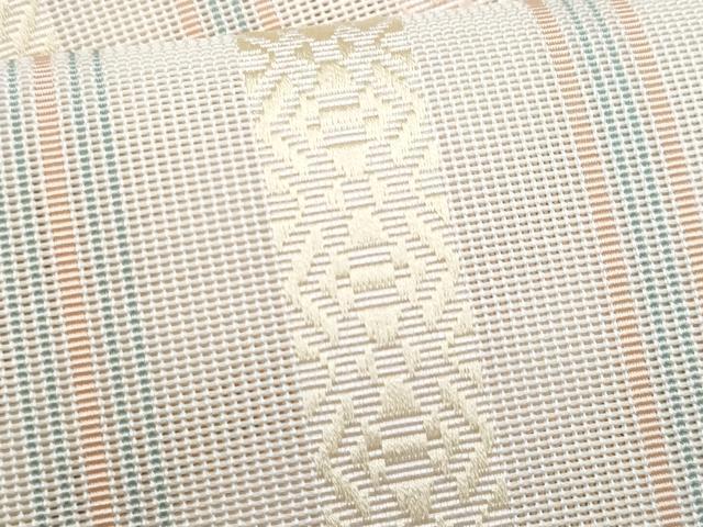 平和屋着物*夏物 本場筑前博多織 八寸名古屋帯 紗献上 西村織物謹製 証紙付き 正絹 逸品 CABL2077fb